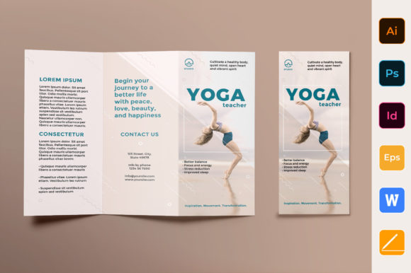 Download Yoga Instructor Brochure Template - Yoga instructor Collection