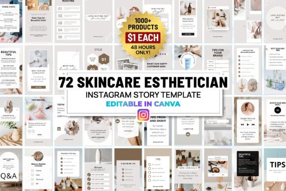 Download Skincare Instagram Canva Story Template - Skincare Collection