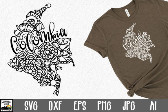 Download Colombia SVG File - Mandala Design - Mandala Collection