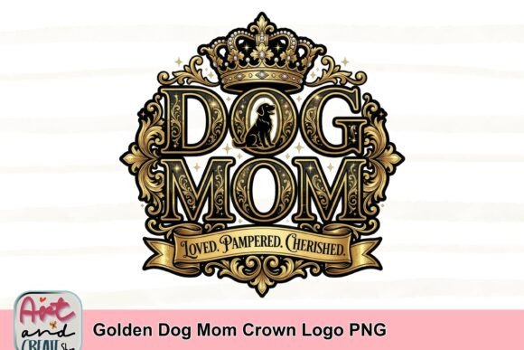 Download Golden Dog Mom Crown Logo PNG - Crown logo Collection