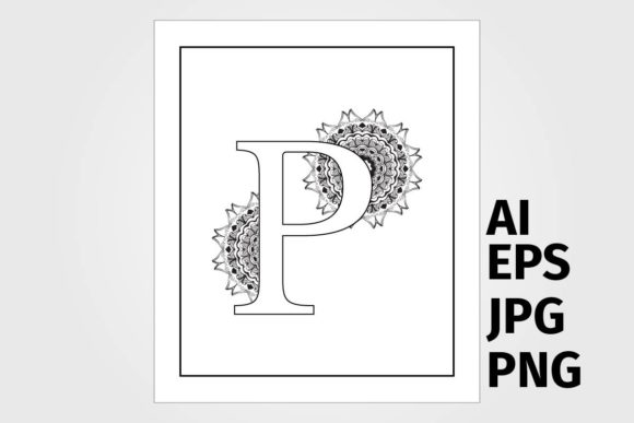 Download Letter with Mandala Design - Mandala Collection