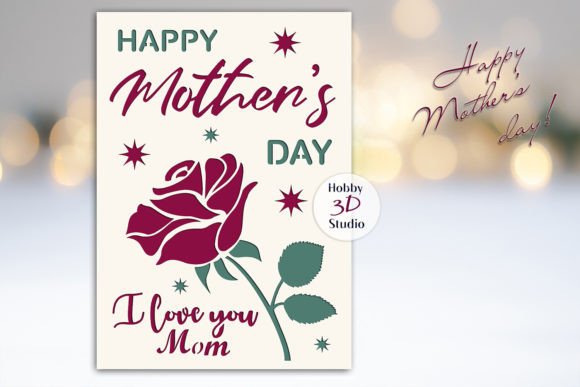 Download Mother's Day Card SVG, Colored Card SVG - Color Collection