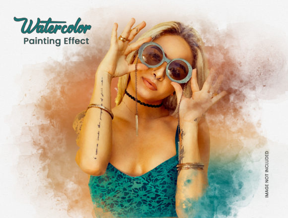 Download Watercolor Photo Effect Template - Color Collection