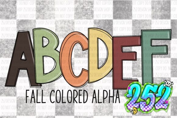 Download Fall Colored Alpha Set - Color Collection