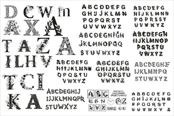 Download Beautiful Flower Alphabet Set Floral - Flora Collection