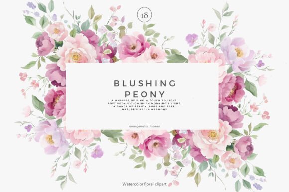 Download Floral Clipart Watercolor Peonies Png - Flora Collection
