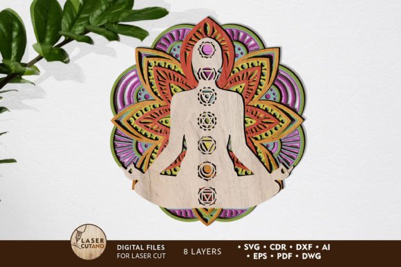 Download Mandala Buddha Wall Decorative Panel - Mandala Collection