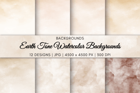 Download Earth Tone Watercolor Backgrounds - Color Collection