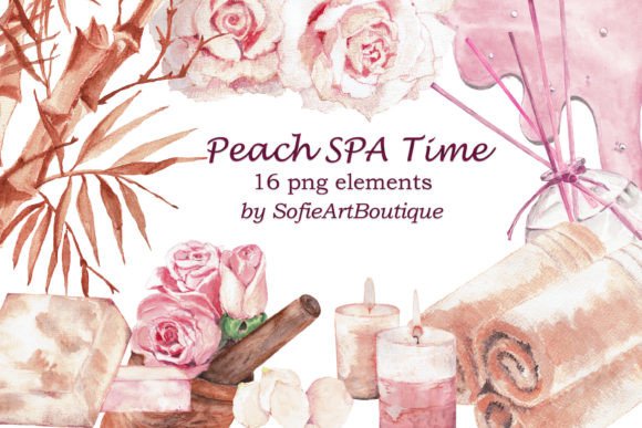 Download Watercolor Pink SPA Beauty Clipart Png - Color Collection