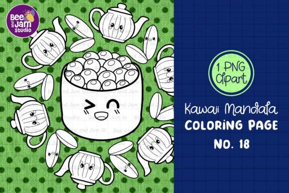 Download KDP Kids Coloring Kawaii Mandala-18 - Mandala Collection