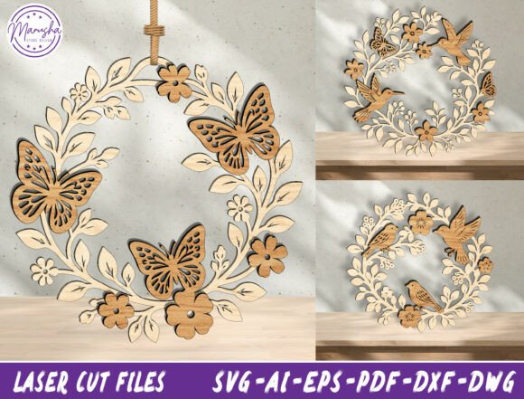 Download Personalized Floral Wreath SVG Bundle - Flora Collection