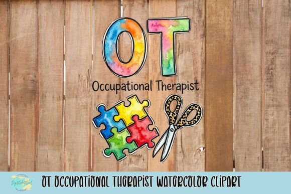 Download OT Occupational Therapist Watercolor Clipart - Color Collection