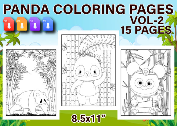 Download Panda Coloring Pages for Kids Vol-2 - Color Collection