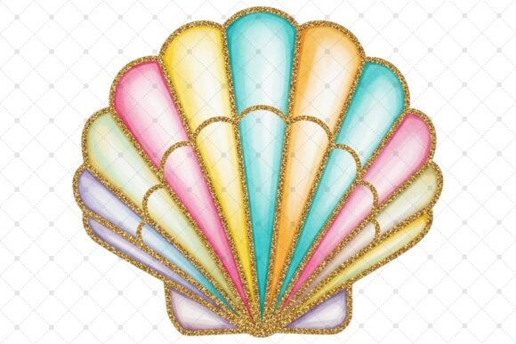 Download Colorful Shell Emblem with Gradient - Color Collection