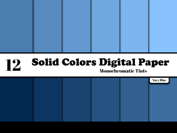 Download Navy Blue Solid Colors Digital Paper - Color Collection