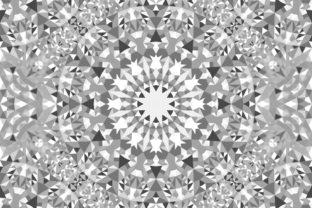 Download Seamless Grey Triangle Mandala Pattern - Mandala Collection