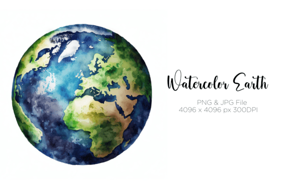 Download Watercolor Earth Clipart - Color Collection